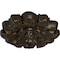 Ekena Millwork Emery Leaf Ceiling Medallion, Hand-Painted Stone Hearth Crackle, 7 5/8"OD x 1"P CM07EMSHC - alternate 3